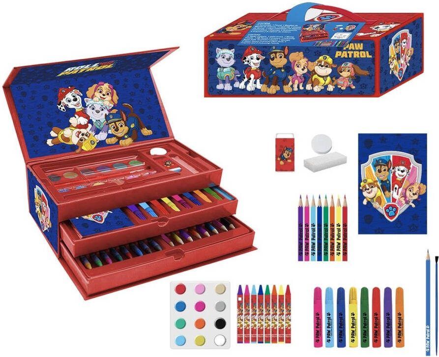 PAW Patrol Tekenen Tekenset Tekendoos 44 Pieces