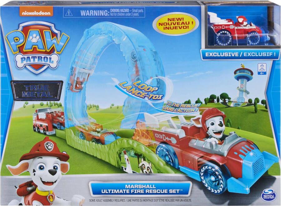 PAW Patrol True Metal Ultimate Fire Rescue-baanset Schaal 1:55