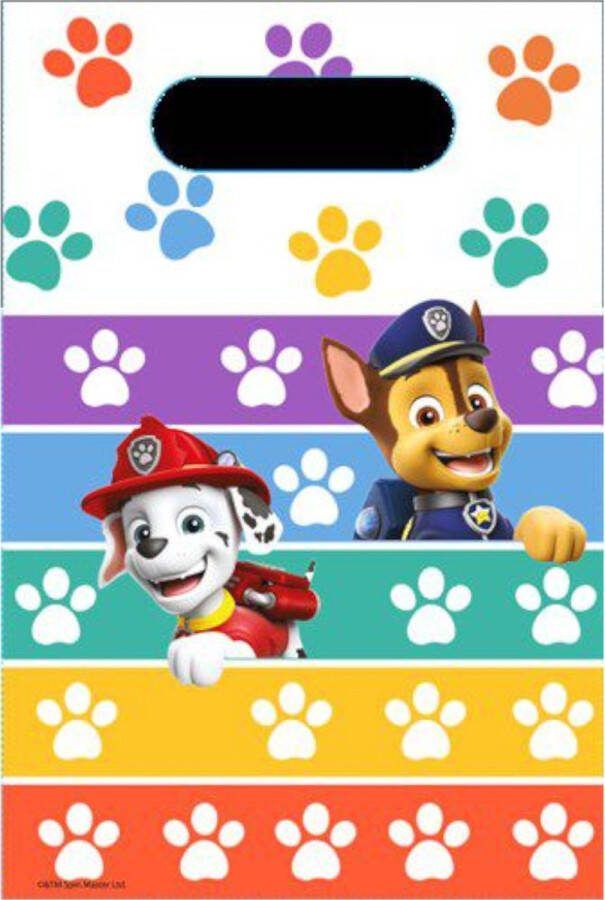 PAW Patrol Uitdeelzakjes 8 stuks Traktatie Zakjes Uitdeelzakjes Kinderfeestje Verjaardag 16.5x25cm Gratis verzonden