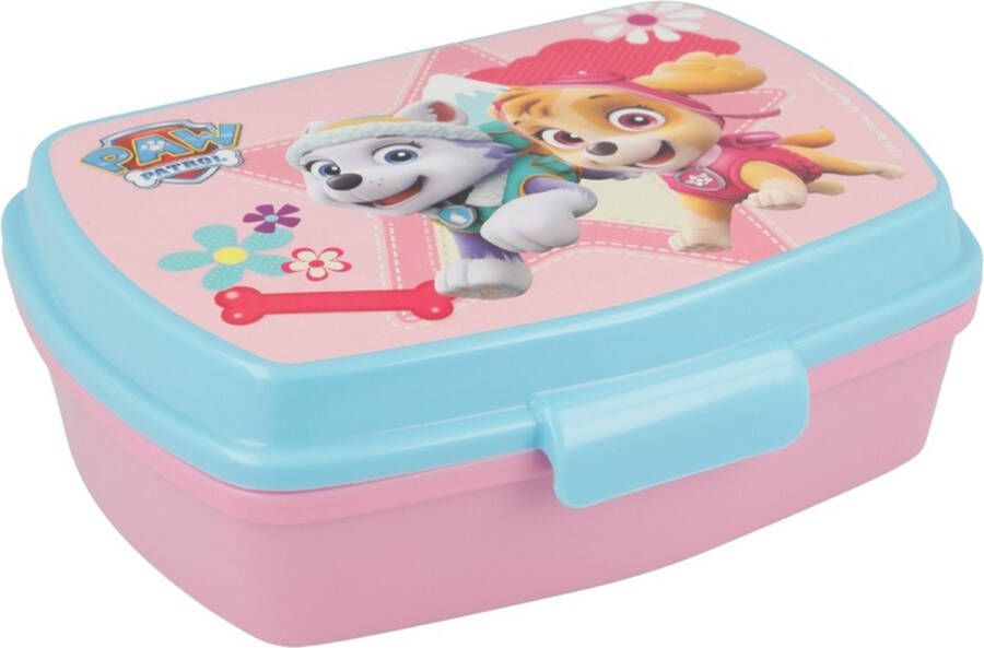 PAW Patrol Lunchbox roze Broodtrommel Skye en Everest