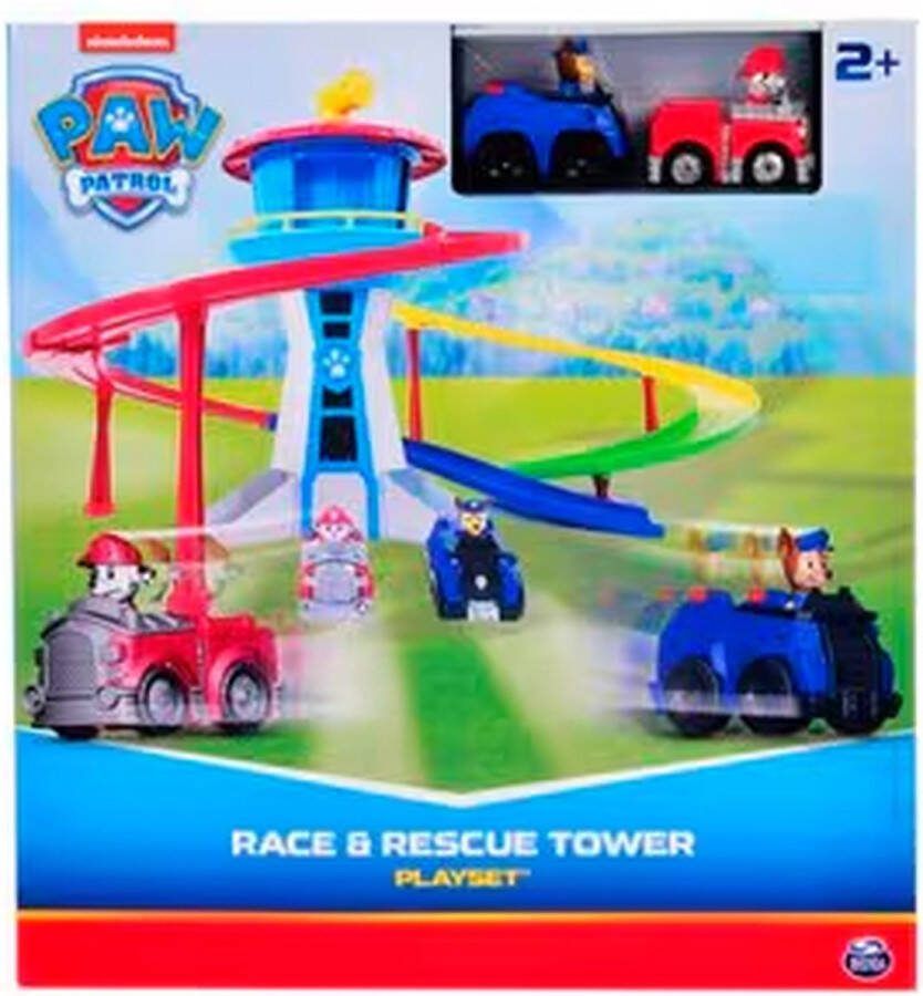 Paw Pawtrol Paw Patrol Race & Rescue Tower Speelset Paw Patrol Racebaan