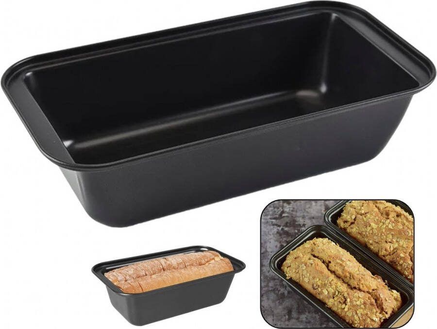 PD Bakvorm Cakevorm broodbakvorm Broodvorm Zwart 25cm Anti Aanbaklaag
