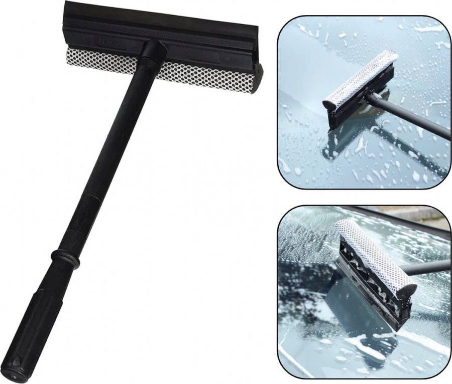 PD Professionele Raamwisser met Spons XXL Wisser 20CM Zwarte Steel van 41 cm Perfect voor Auto en Huis Raamwisser Raamwasser Raamtrekker Raamwisser Auto