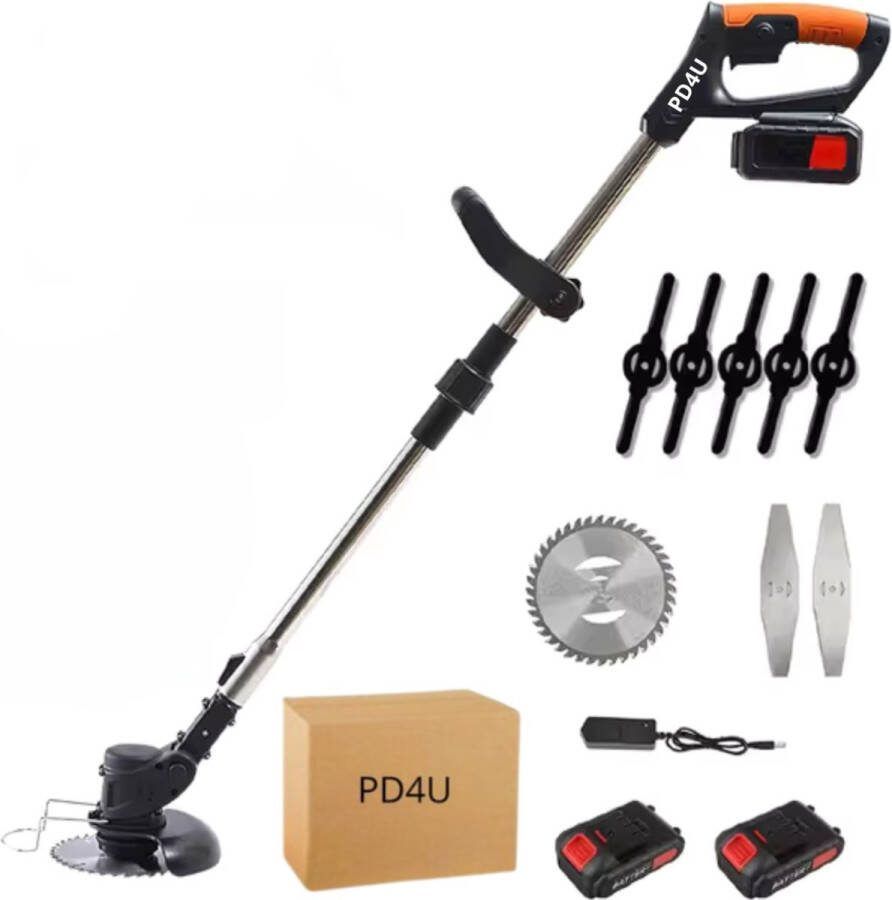 PD4U Onkruidborstel Elektrisch Grastrimmers Met Accu Elektrische Snoeischaar 2 Accu's Electrische Onkruidborstel