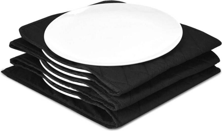 PEAM Bordenwarmer Elektrisch XXL formaat Voor 10 borden van 32 cm 200 W Lange kabel Katoen Zwart Geniet van warme borden tijdens elke maaltijd met deze XXL elektrische bordenwarmer. Met ruimte voor 10 borden van 32 cm diameter