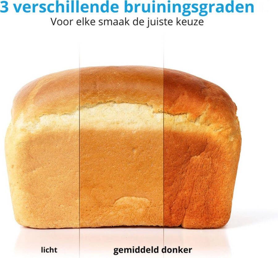 PEAM Broodbakmachine MD 11011: Versgebakken Brood Met 19 Bakprogramma's En Perfecte Bruiningsniveaus