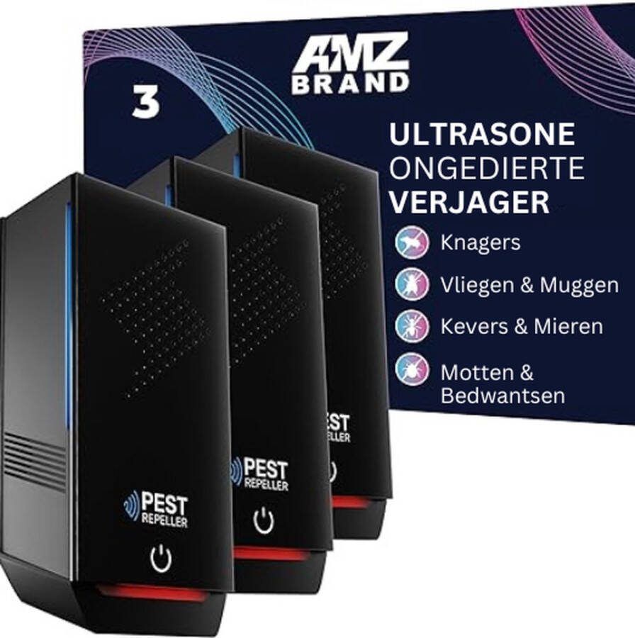 PEAM Ongedierte Verjager Krachtige Ongediertebestrijder 3-Pack Multifunctioneel Ongediertebestrijdingsapparaat met Breed Frequentiebereik voor Effectieve Bescherming tegen Muizen Ratten Muggen Kakkerlakken en meer