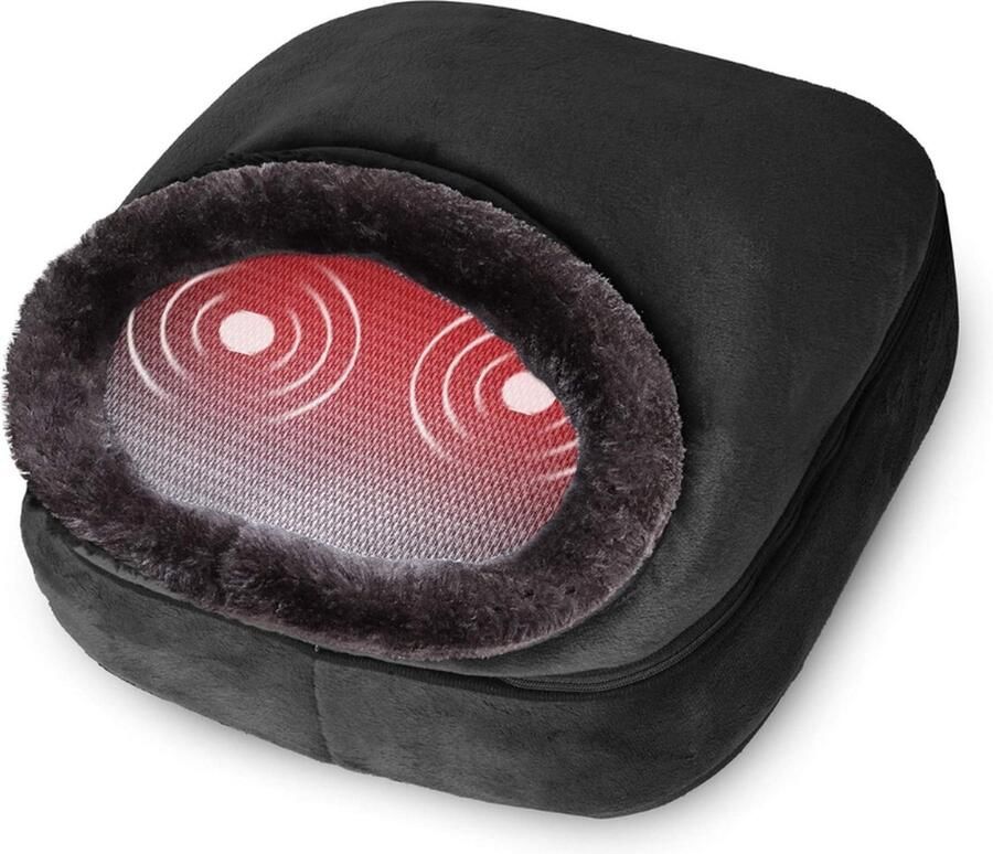 PEAM 3-in-1 Verwarmd En Vibrerend Voetmassageapparaat Met Rugmassage Warmtekussen En 5 Massagemodi Verlichting Van Pijn En Voetverwarming SL-522V