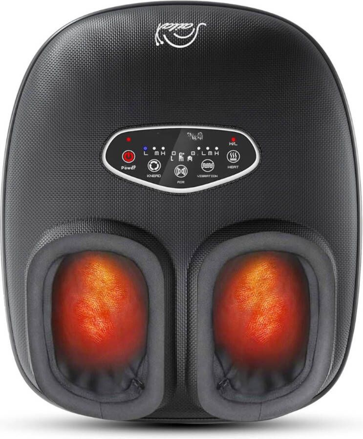 PEAM Shiatsu Voetmassageapparaat Met Warmte En Compressie Ideaal Voor Plantaire Fasciitis En Neuropathie Diepe Kneding En Vibratie Voetwarmer Voor Thuiskantoor Geschikt Tot