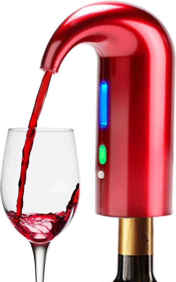 PEAM Wijnbeluchter Elektrisch Draagbare One-Touch Wijnkaraf En Wijndispenser Pomp Voor Rode En Witte Wijn Multi-Smart Automatische Wijnoxideator Dispenser USB Oplaadbare Tuit Giet