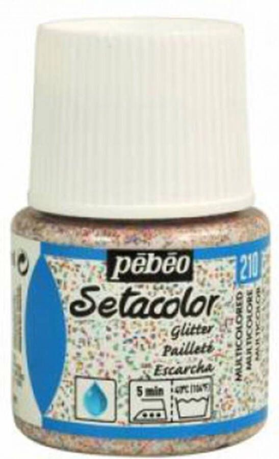 Pébéo Setacolor Gekleurde Glitters Textielverf 45ml textielverf voor lichte stoffen