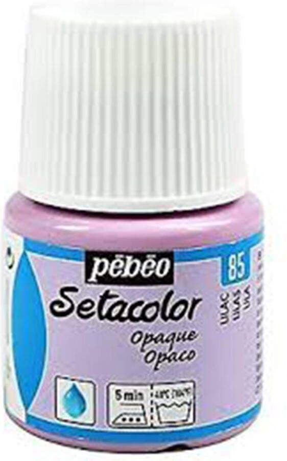 Pébéo Setacolor Lila Textielverf 45ml textielverf voor donkere en lichte stoffen