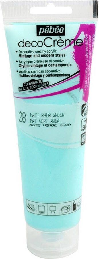 Pébéo Verf aqua groen acryl mat 120 ml