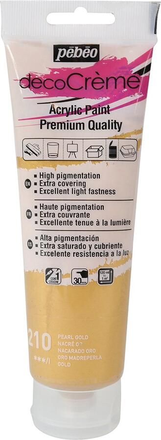 Pébéo Verf goud acryl parelmoer 120 ml