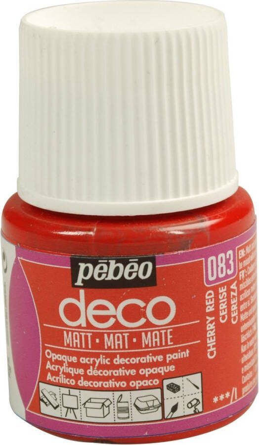 Pébéo Verf kers acryl mat dekkend 45 ml déco