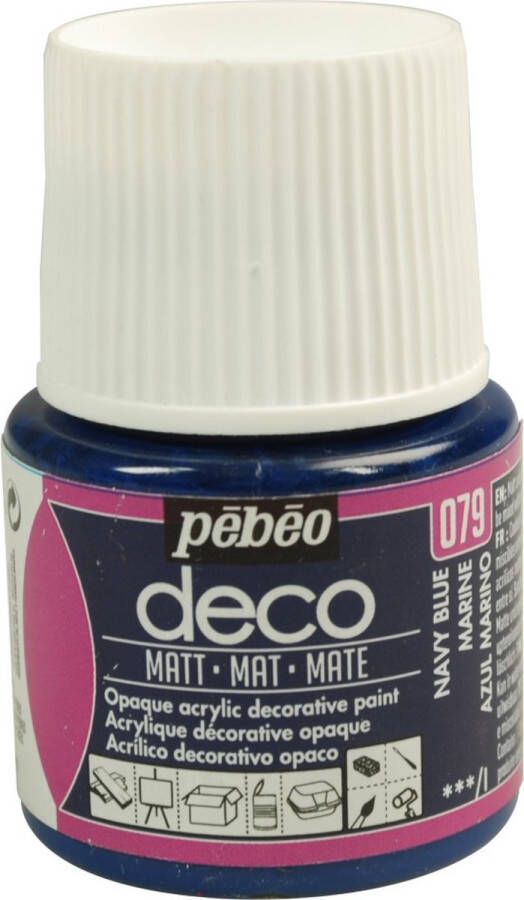 Pébéo Verf marine acryl mat dekkend 45 ml déco