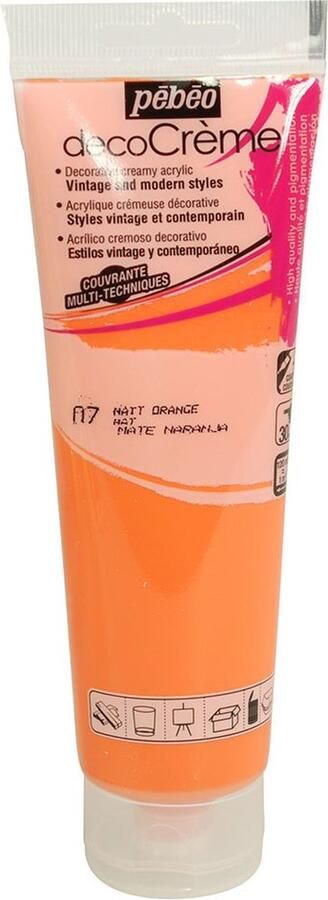 Pébéo Verf oranje acryl mat 120 ml