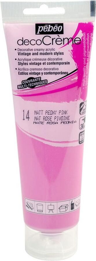 Pébéo Verf pioenroze acryl mat 120 ml