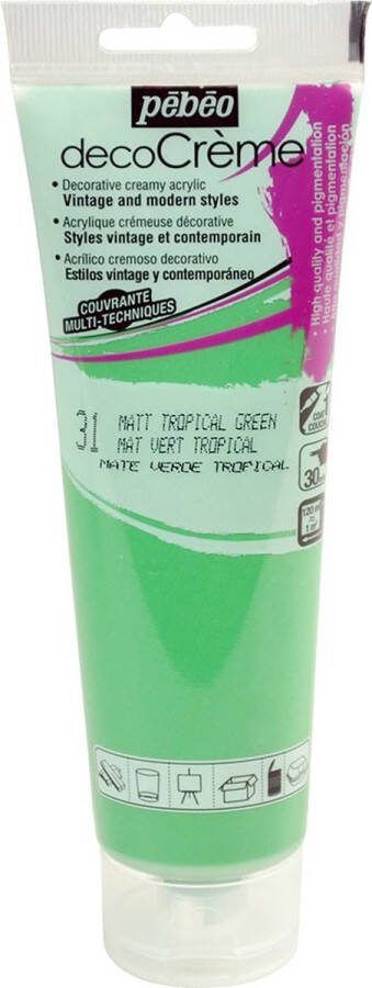 Pébéo Verf tropisch groen acryl mat 120 ml