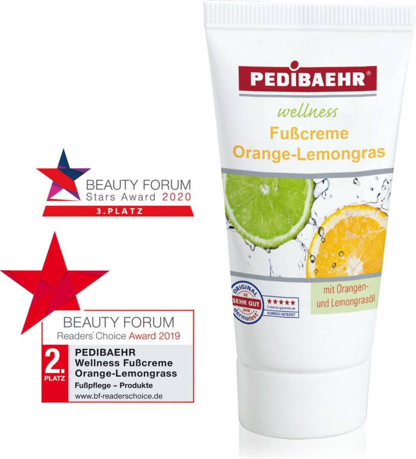 Pedibaehr Voetcrème Orange-Lemongrass 11560 30ml Wellness Vegan