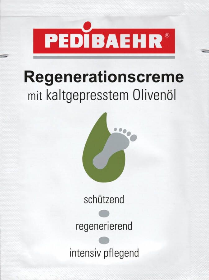 Pedibaehr Voetcrème Regeneratiecrème Met Koudgeperste Olijfolie 11043 Sachet 2ml