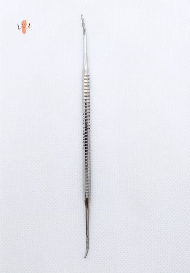 Pedicure-shop Dubbel Nagelhoekvijl 16 cm -Gehoekt en Gebogen voor Ingegroeide Nagels Pedicure Instrument voor de voetverzorging