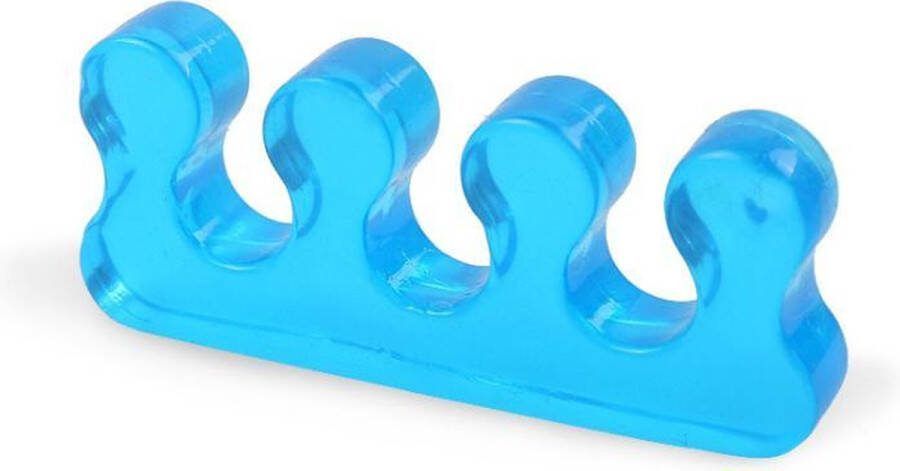 Pedicure-shop 2 stuks Teen spreider Blauw Vinger spreider Silicone Perfect lakken van de nagels Teenspreiders