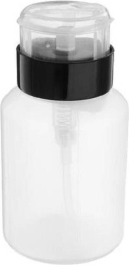 Pedicure-shop Vloeistof pompje 210 ml Pompdispenser Voor vloeistoffen zoals Nagellakremover Gel cleaner Desinfectie Alcohol Acryl Eelverwekers Make-up remover tonic Zwart Herbruikbaar