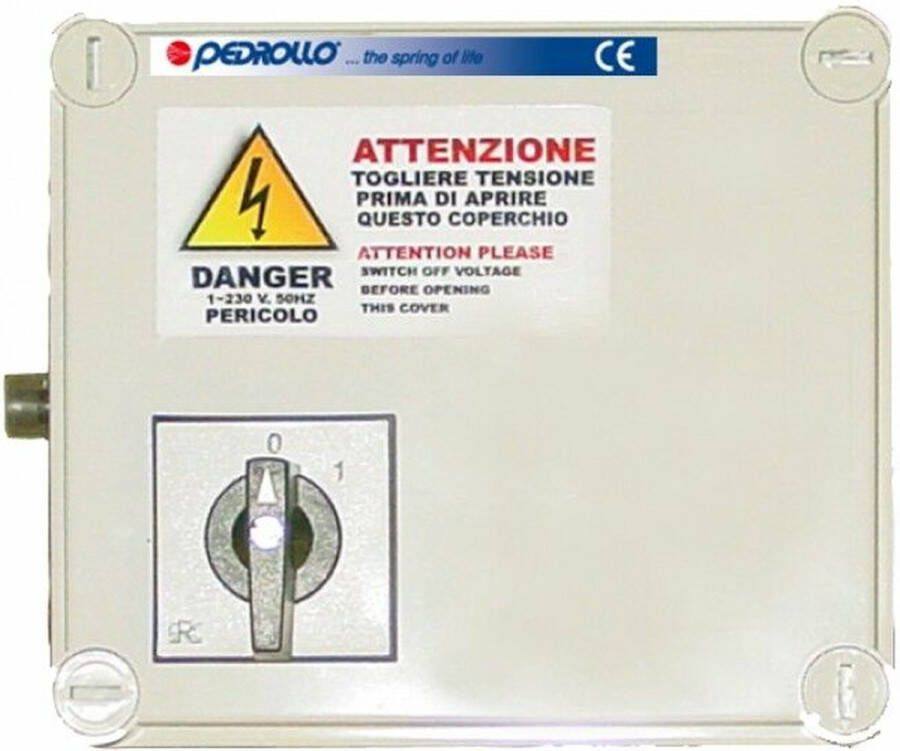 Pedrollo bronpomp schakelkast QEM 300 3PK 230V