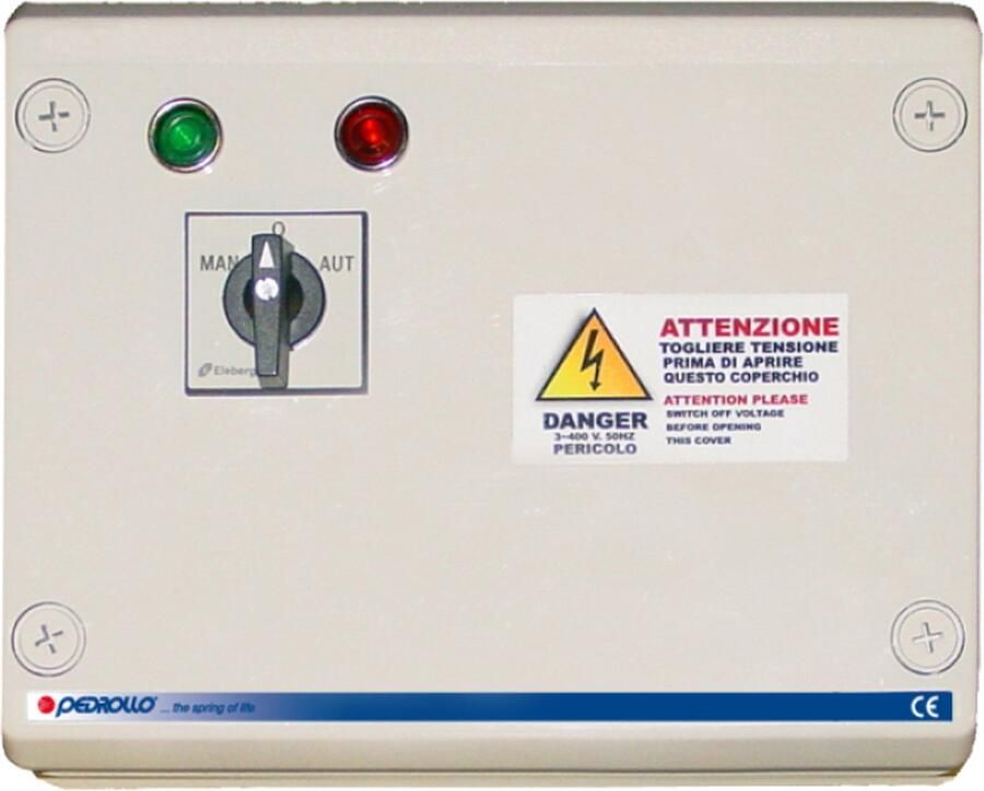 Pedrollo bronpomp schakelkast QET 300 3PK 400V