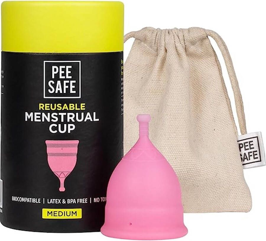 Pee Safe Menstruatiecup Medium Hoge Kwaliteit Herbruikbare Menstruatie Cup Period