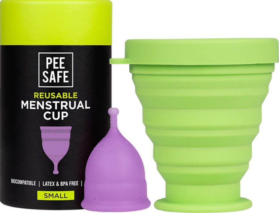 Pee Safe BodyWell: Menstruatiecup Small inclusief Sterilisator Houder (behalve voor cups ook voor discs te gebruiken)
