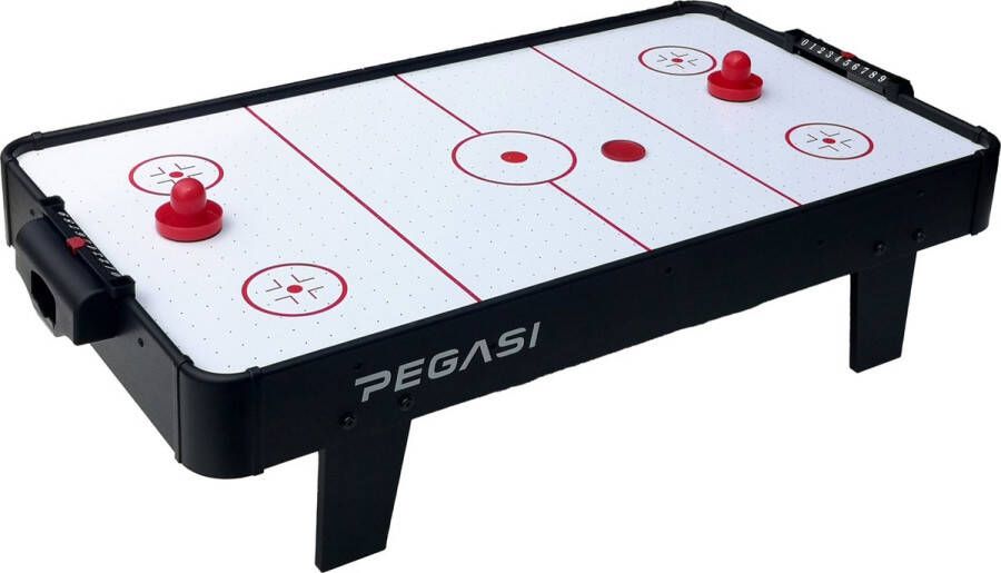 PEGASI Airhockeytafel Mini 3ft Zwart Airhockey tafel voor thuis