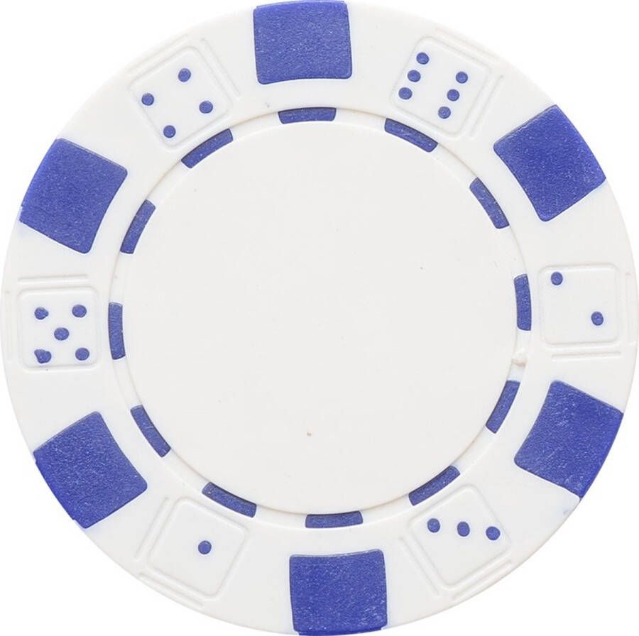 PEGASI pokerchip 11.5g white 25st. Texas Hold'em Poker Chips Fiches voor Pokeren