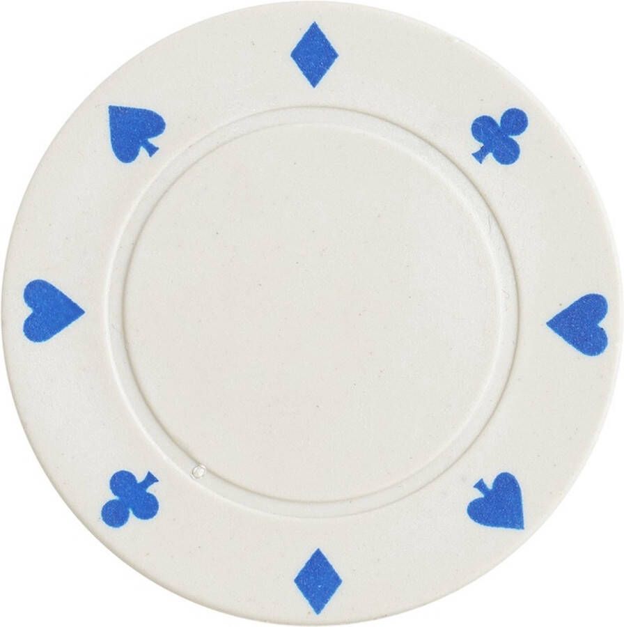 PEGASI pokerchip 4g white 25st. Texas Hold'em Poker Chips Fiches voor Pokeren