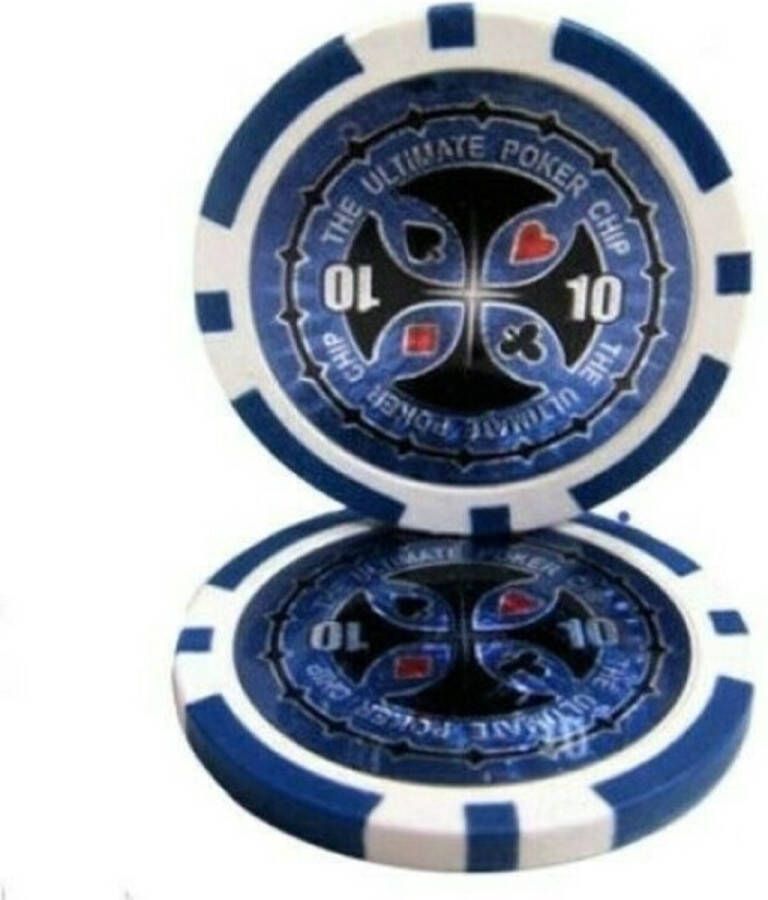 PEGASI Ultimate pokerchip 11.5g Value 10 25st. Texas Hold'em Poker Chips Fiches voor Pokeren