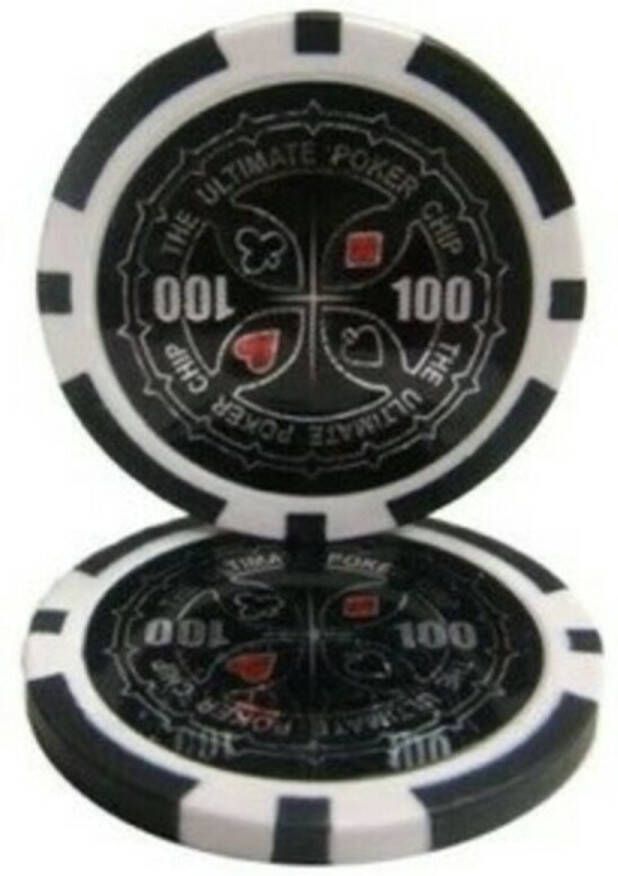 PEGASI Ultimate pokerchip 11.5g Value 100 25st. Texas Hold'em Poker Chips Fiches voor Pokeren