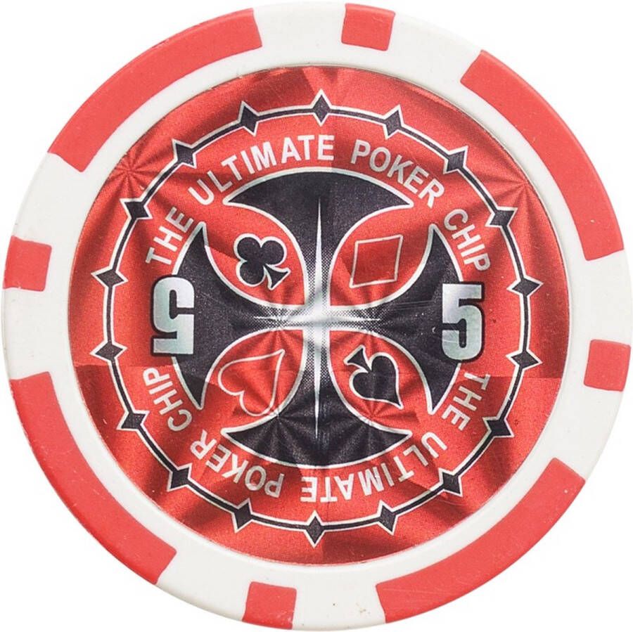 PEGASI Ultimate pokerchip 11.5g Value 5 25st. Texas Hold'em Poker Chips Fiches voor Pokeren