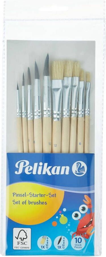 Pelikan penselenset blister van 10 stuks