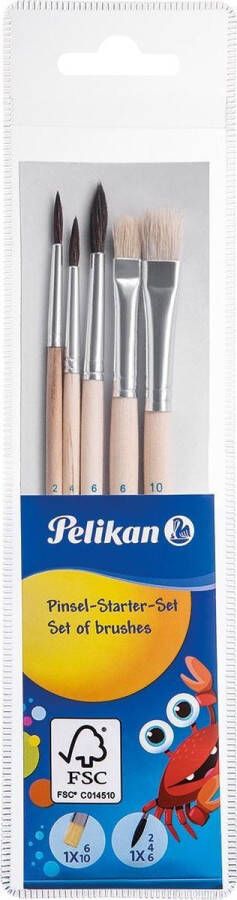 Pelikan BL.STARTERSET 5 PENSELEN PELIK