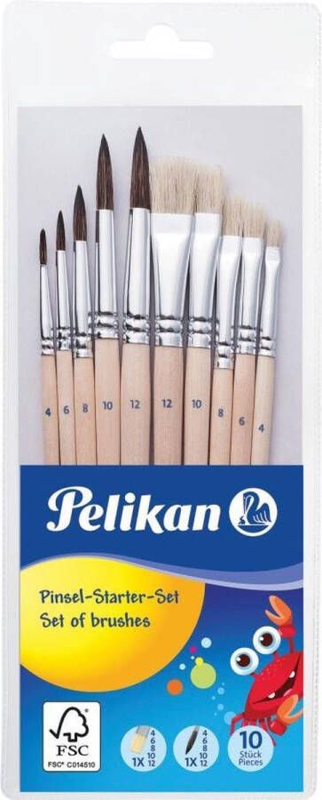 Pelikan penselenset blister van 10 stuks 10 stuks