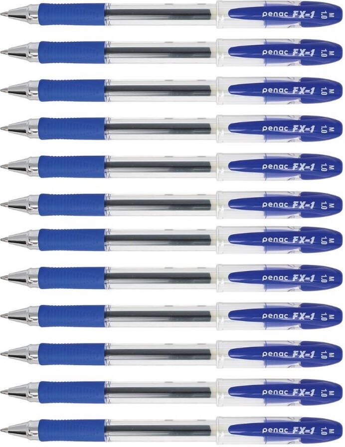 Penac Gelpen 12 pack Balpen FX-1.0mm Blauw