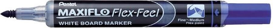 Pentel Viltstift MWL5SBF Maxiflo whiteboard blauw 1-5mm 12 stuks