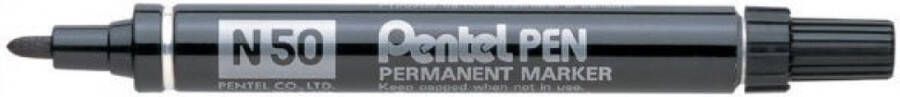 Pentel Viltstift N50 rond blauw 1.5-3mm 12 stuks