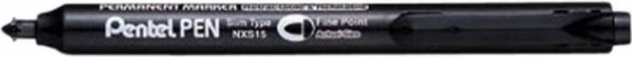 Pentel Viltstift NXS15 zwart 1mm