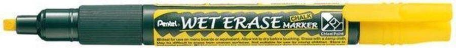 Pentel Viltstift SMW56 krijtmarker geel 8-16mm