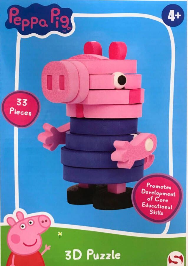 Peppa Pig 3D schuimpuzzel 33 stukjes