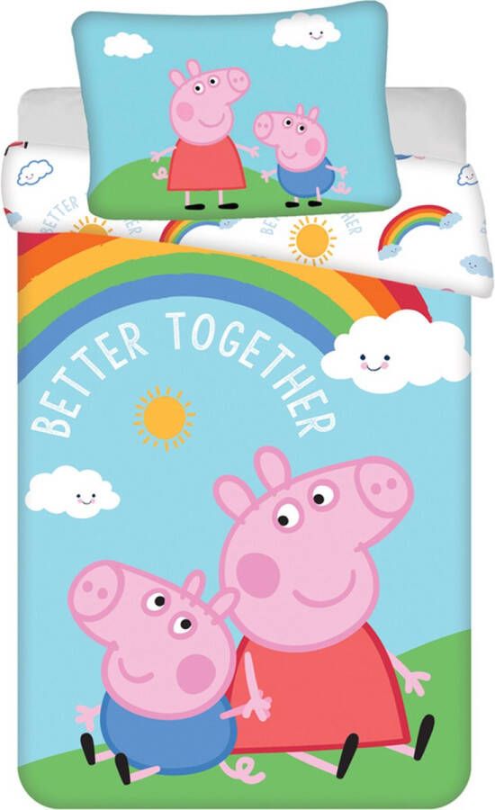 Peppa Pig BABY Dekbedovertrek Better Together 135 x 100 + 40 x 60 cm Katoen