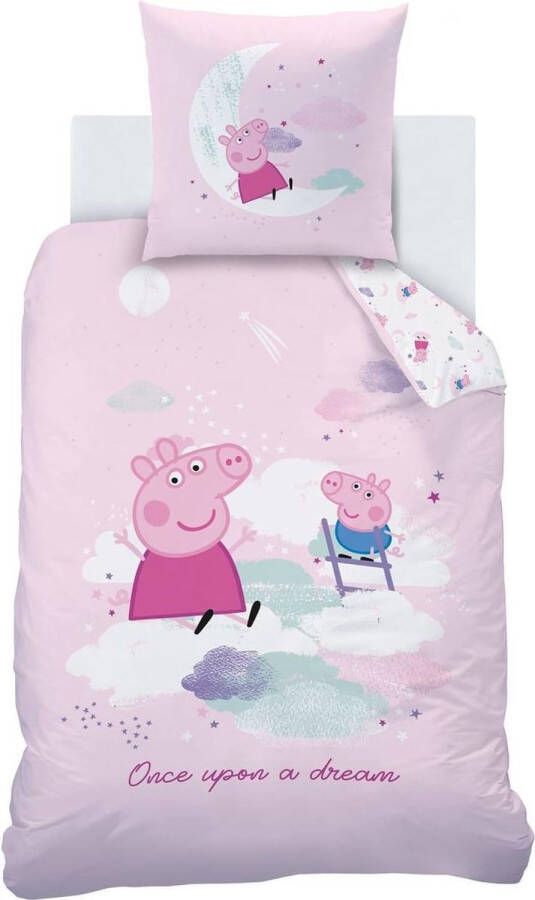 Peppa Pig Dekbedovertrek Dream Eenpersoons 140 x 200 cm Katoen