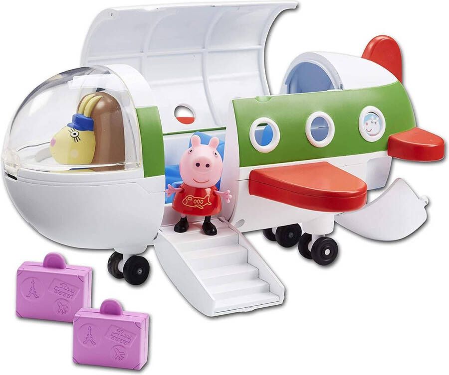 Peppa Pig een vliegtuig met beeldjes geliefd bij alle kinderen